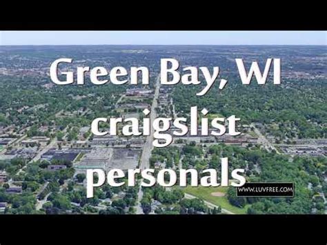 craigslist of green bay wi|green bay craigslist personals.